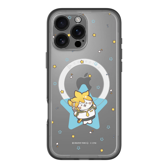 スリムプロテクションプレミアムケース with MagSafe［ しろたん×初音ミク - 鏡音レン - しろたん変身 ］