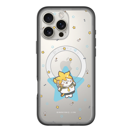 スリムプロテクションプレミアムケース with MagSafe［ しろたん×初音ミク - 鏡音レン - しろたん変身 ］