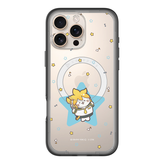 スリムプロテクションプレミアムケース with MagSafe［ しろたん×初音ミク - 鏡音レン - しろたん変身 ］