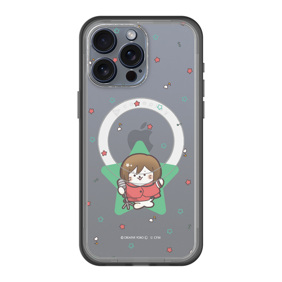 スリムプロテクションプレミアムケース with MagSafe［ しろたん×初音ミク - MEIKO - しろたん変身 ］