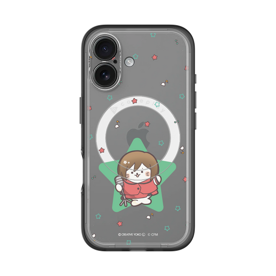 スリムプロテクションプレミアムケース with MagSafe［ しろたん×初音ミク - MEIKO - しろたん変身 ］