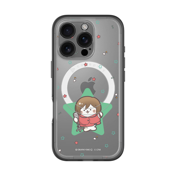 スリムプロテクションプレミアムケース with MagSafe［ しろたん×初音ミク - MEIKO - しろたん変身 ］