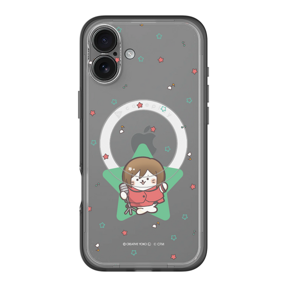 スリムプロテクションプレミアムケース with MagSafe［ しろたん×初音ミク - MEIKO - しろたん変身 ］