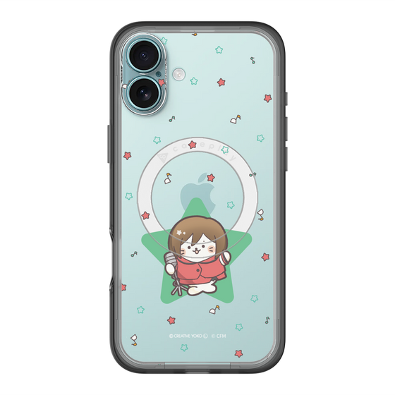 スリムプロテクションプレミアムケース with MagSafe［ しろたん×初音ミク - MEIKO - しろたん変身 ］