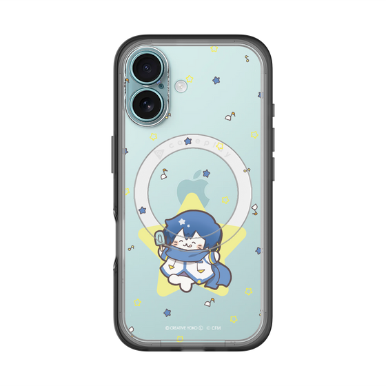 スリムプロテクションプレミアムケース with MagSafe［ しろたん×初音ミク - KAITO - しろたん変身 ］