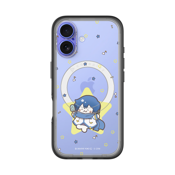 スリムプロテクションプレミアムケース with MagSafe［ しろたん×初音ミク - KAITO - しろたん変身 ］