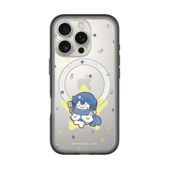 スリムプロテクションプレミアムケース with MagSafe［ しろたん×初音ミク - KAITO - しろたん変身 ］