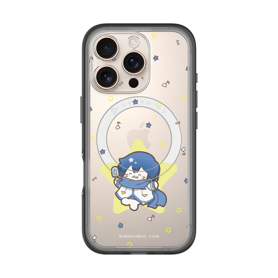 スリムプロテクションプレミアムケース with MagSafe［ しろたん×初音ミク - KAITO - しろたん変身 ］