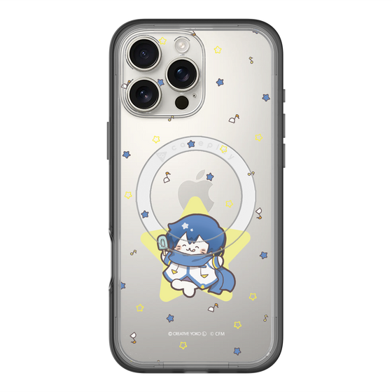 スリムプロテクションプレミアムケース with MagSafe［ しろたん×初音ミク - KAITO - しろたん変身 ］