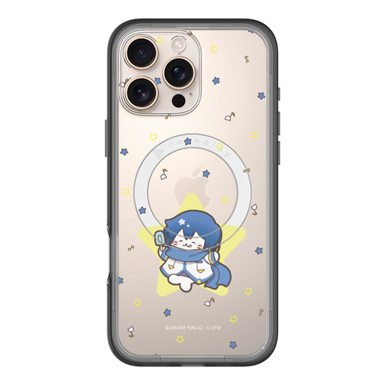 スリムプロテクションプレミアムケース with MagSafe［ しろたん×初音ミク - KAITO - しろたん変身 ］