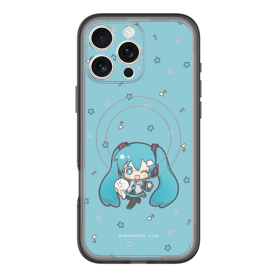 スリムプロテクションプレミアムケース with MagSafe［ しろたん×初音ミク - 初音ミク - しろたんと一緒 ］
