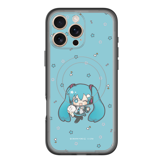 スリムプロテクションプレミアムケース with MagSafe［ しろたん×初音ミク - 初音ミク - しろたんと一緒 ］