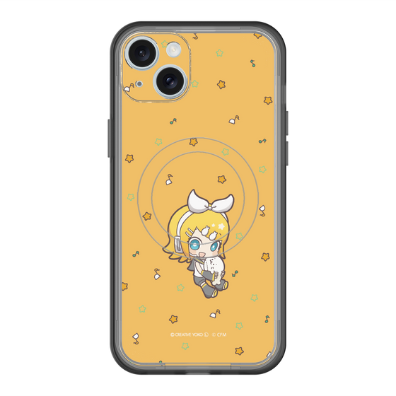 スリムプロテクションプレミアムケース with MagSafe［ しろたん×初音ミク - 鏡音リン - しろたんと一緒 ］