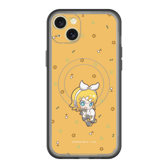 スリムプロテクションプレミアムケース with MagSafe［ しろたん×初音ミク - 鏡音リン - しろたんと一緒 ］