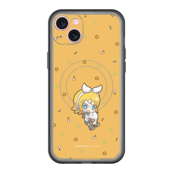 スリムプロテクションプレミアムケース with MagSafe［ しろたん×初音ミク - 鏡音リン - しろたんと一緒 ］