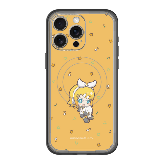 スリムプロテクションプレミアムケース with MagSafe［ しろたん×初音ミク - 鏡音リン - しろたんと一緒 ］