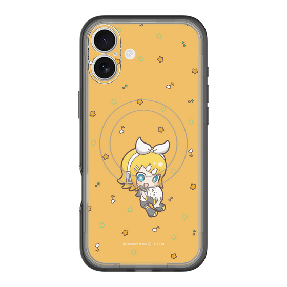 スリムプロテクションプレミアムケース with MagSafe［ しろたん×初音ミク - 鏡音リン - しろたんと一緒 ］