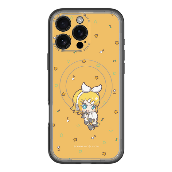 スリムプロテクションプレミアムケース with MagSafe［ しろたん×初音ミク - 鏡音リン - しろたんと一緒 ］