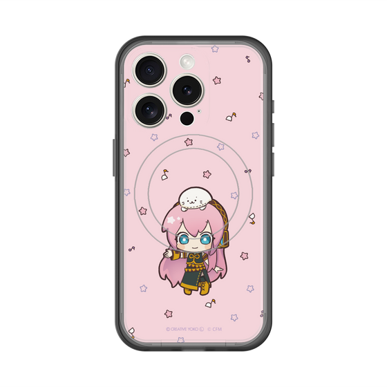 スリムプロテクションプレミアムケース with MagSafe［ しろたん×初音ミク - 巡音ルカ - しろたんと一緒 ］