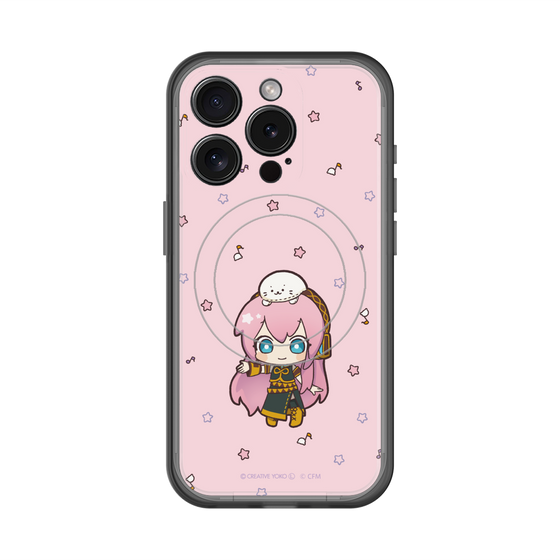 スリムプロテクションプレミアムケース with MagSafe［ しろたん×初音ミク - 巡音ルカ - しろたんと一緒 ］