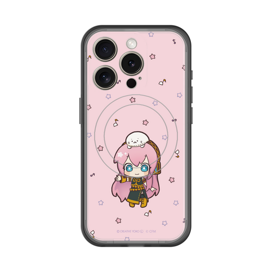 スリムプロテクションプレミアムケース with MagSafe［ しろたん×初音ミク - 巡音ルカ - しろたんと一緒 ］