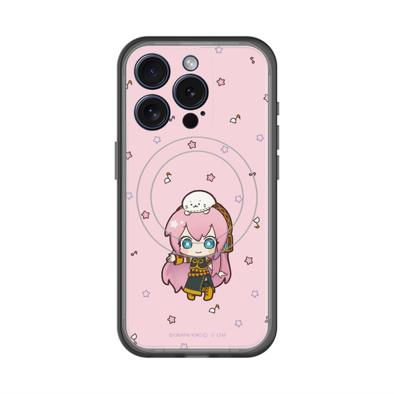 スリムプロテクションプレミアムケース with MagSafe［ しろたん×初音ミク - 巡音ルカ - しろたんと一緒 ］
