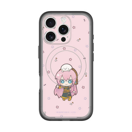 スリムプロテクションプレミアムケース with MagSafe［ しろたん×初音ミク - 巡音ルカ - しろたんと一緒 ］