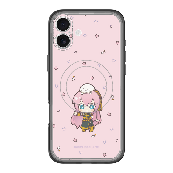 スリムプロテクションプレミアムケース with MagSafe［ しろたん×初音ミク - 巡音ルカ - しろたんと一緒 ］