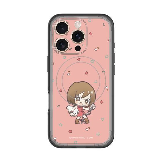 スリムプロテクションプレミアムケース with MagSafe［ しろたん×初音ミク - MEIKO - しろたんと一緒 ］
