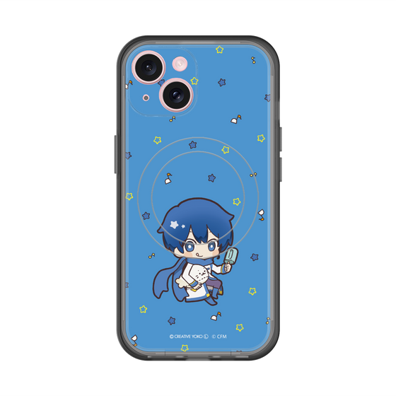スリムプロテクションプレミアムケース with MagSafe［ しろたん×初音ミク - KAITO - しろたんと一緒 ］