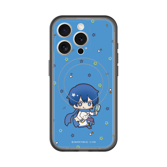 スリムプロテクションプレミアムケース with MagSafe［ しろたん×初音ミク - KAITO - しろたんと一緒 ］
