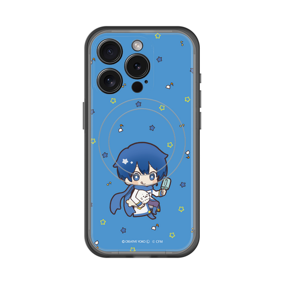 スリムプロテクションプレミアムケース with MagSafe［ しろたん×初音ミク - KAITO - しろたんと一緒 ］