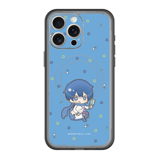 スリムプロテクションプレミアムケース with MagSafe［ しろたん×初音ミク - KAITO - しろたんと一緒 ］