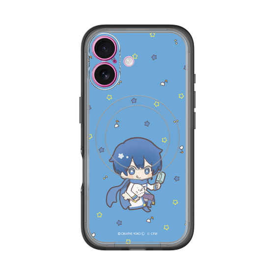 スリムプロテクションプレミアムケース with MagSafe［ しろたん×初音ミク - KAITO - しろたんと一緒 ］