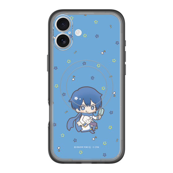 スリムプロテクションプレミアムケース with MagSafe［ しろたん×初音ミク - KAITO - しろたんと一緒 ］