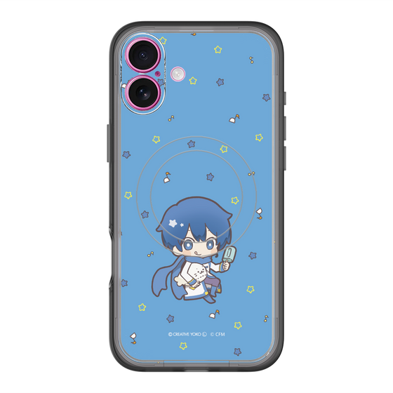 スリムプロテクションプレミアムケース with MagSafe［ しろたん×初音ミク - KAITO - しろたんと一緒 ］