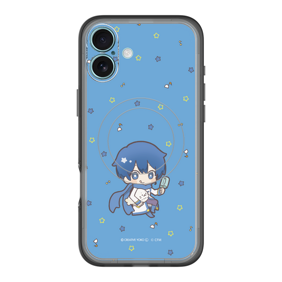 スリムプロテクションプレミアムケース with MagSafe［ しろたん×初音ミク - KAITO - しろたんと一緒 ］