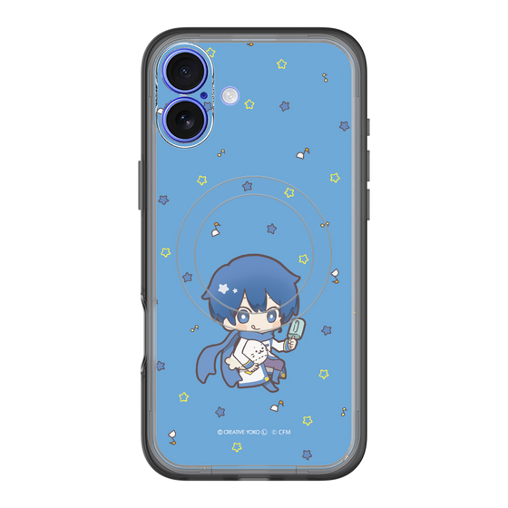 スリムプロテクションプレミアムケース with MagSafe［ しろたん×初音ミク - KAITO - しろたんと一緒 ］