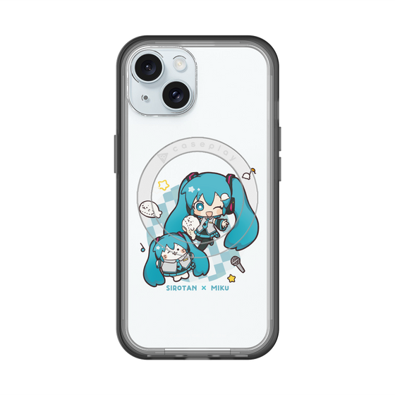 スリムプロテクションプレミアムケース with MagSafe［ しろたん×初音ミク - しろたん×初音ミク ］
