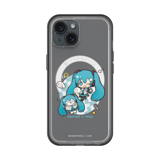 スリムプロテクションプレミアムケース with MagSafe［ しろたん×初音ミク - しろたん×初音ミク ］