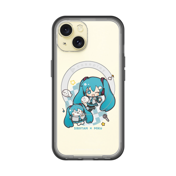 スリムプロテクションプレミアムケース with MagSafe［ しろたん×初音ミク - しろたん×初音ミク ］