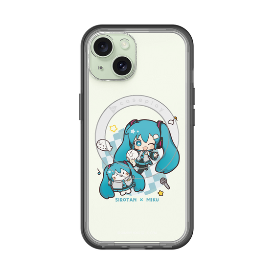 スリムプロテクションプレミアムケース with MagSafe［ しろたん×初音ミク - しろたん×初音ミク ］