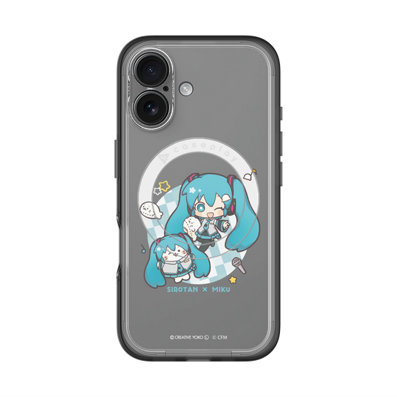 スリムプロテクションプレミアムケース with MagSafe［ しろたん×初音ミク - しろたん×初音ミク ］