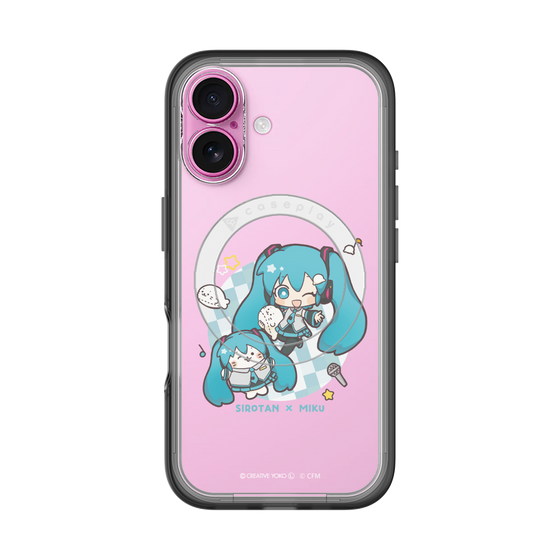 スリムプロテクションプレミアムケース with MagSafe［ しろたん×初音ミク - しろたん×初音ミク ］