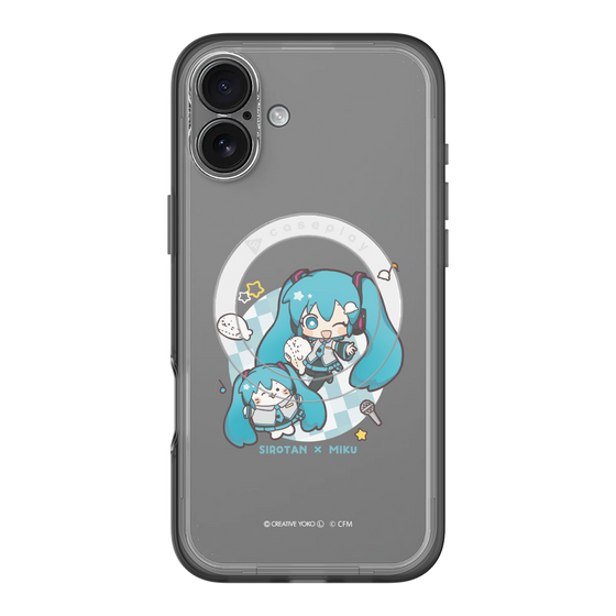 スリムプロテクションプレミアムケース with MagSafe［ しろたん×初音ミク - しろたん×初音ミク ］