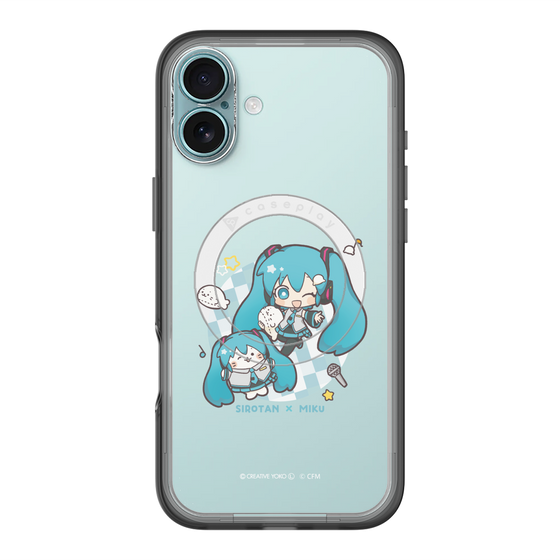 スリムプロテクションプレミアムケース with MagSafe［ しろたん×初音ミク - しろたん×初音ミク ］