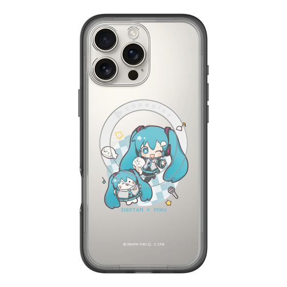 スリムプロテクションプレミアムケース with MagSafe［ しろたん×初音ミク - しろたん×初音ミク ］
