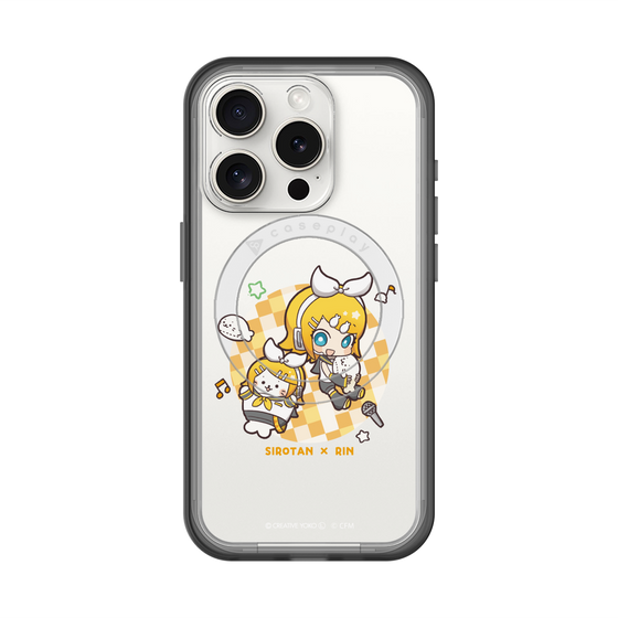 スリムプロテクションプレミアムケース with MagSafe［ しろたん×初音ミク - しろたん×鏡音リン ］