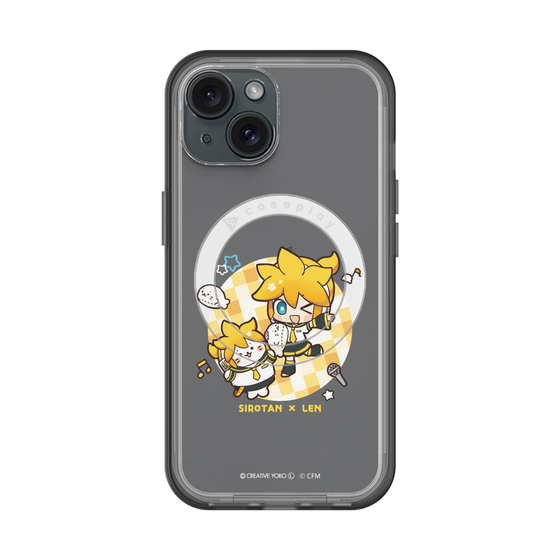 スリムプロテクションプレミアムケース with MagSafe［ しろたん×初音ミク - しろたん×鏡音レン ］