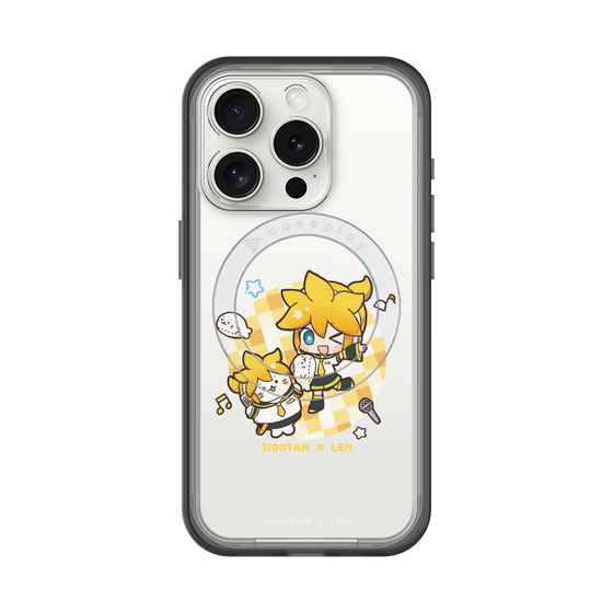 スリムプロテクションプレミアムケース with MagSafe［ しろたん×初音ミク - しろたん×鏡音レン ］